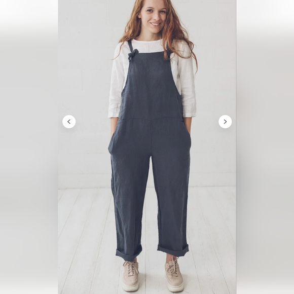 M Made In Italy Pants - Made In Italy Adjustable Linen Blend Jumper